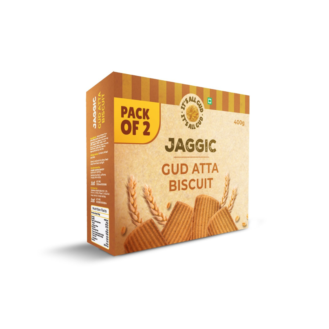 Jaggic Gud Atta Biscuit Pack of 2